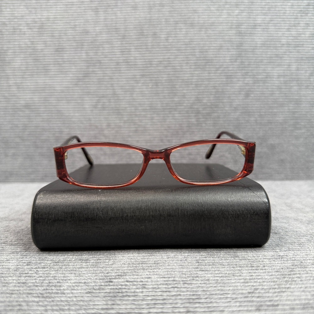 Nicole Miller Bellisima Beet Red Eyeglass Frames Y2K Burgundy‎ Rectangular